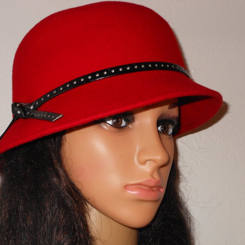 LADY RACHEL RED ROARING 20'S STYLE HAT OSFM